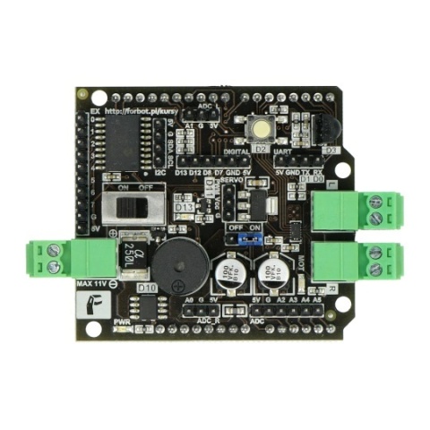 FORBOT – zestaw do budowy robota + kurs ON-LINE – praktyczna nauka robotyki z Arduino