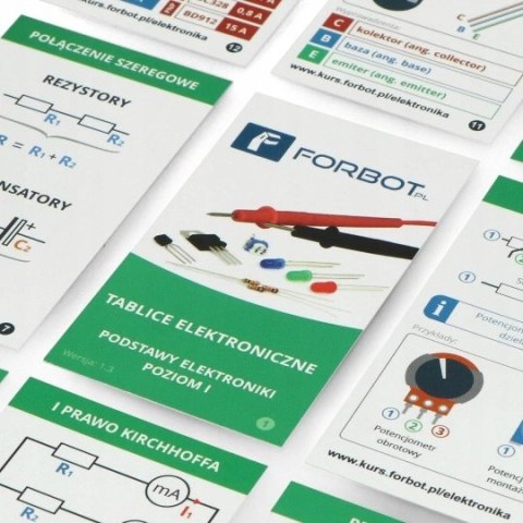 Forbot-Zestaw Do Kursu Podstaw Elektroniki poziom I+ksiązka/tablice/miernik