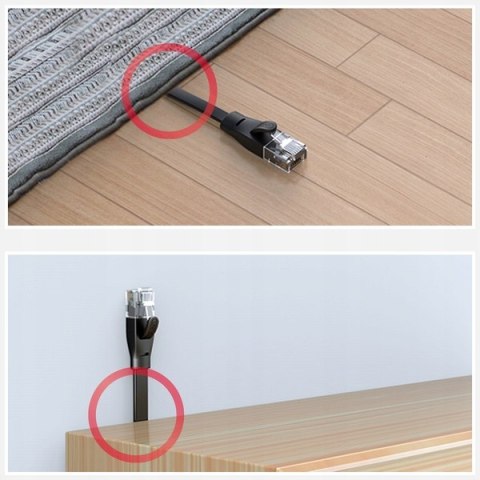 Kabel Ethernet Unitek RJ-45 UTP Cat.6 płaski 0,5m