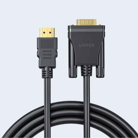 Kabel HDMI na VGA Unitek Full HD 60Hz 2 m