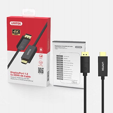 Kabel Unitek V1608A HDMI - DisplayPort 1,8 m