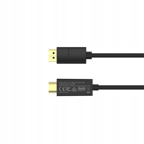 Kabel Unitek V1608A HDMI - DisplayPort 1,8 m