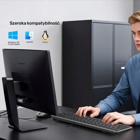 Klawiatura membranowa UNITEK SlimTap USB-C/USB-A