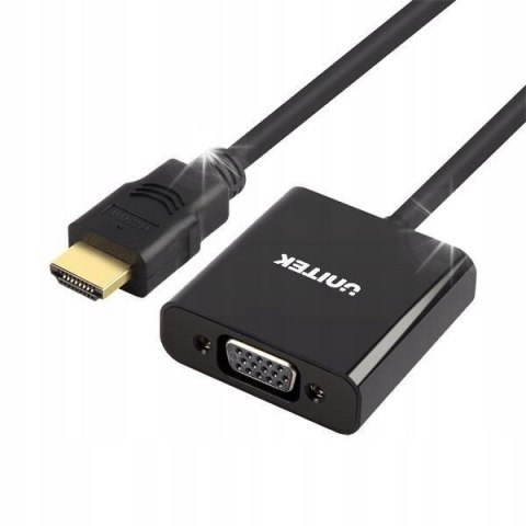 UNITEK Adapter HDMI to VGA + AUDIO; Y-6333
