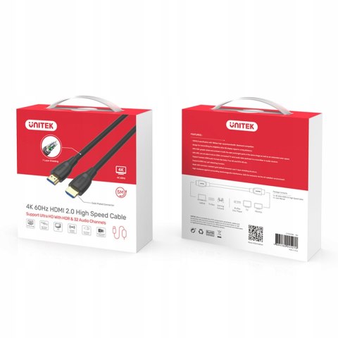 Unitek Kabel High Speed HDMI 2.0 4K C11043BK 10 m