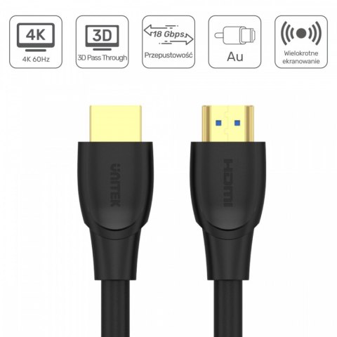 Unitek Kabel High Speed HDMI 2.0 4K C11043BK 10 m