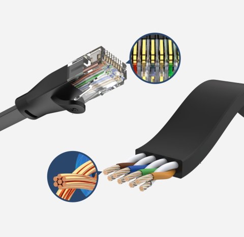 Unitek Patchcord Cat 6, U/UTP, 10m, czarny (C1813GBK)