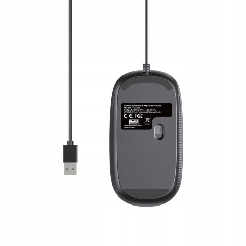 Unitek Przewodowa mysz optyczna biurowa SlimTrack 1600 DPI