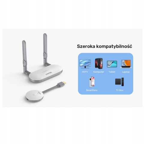 Unitek bezprzewodowy nadajnik obrazu w 4K HDMI