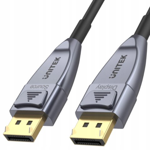 Unitek kabel optyczny DisplayPort 1.4 AOC 8K 15m