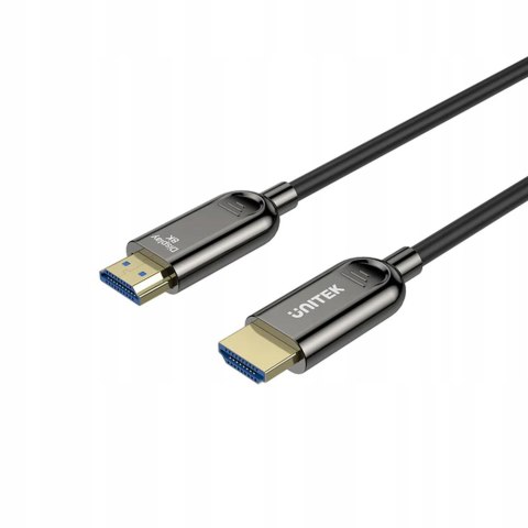 Unitek kabel, przewód optyczny HDMI 2.1 AOC 8K 60Hz/4K 120Hz 20m, 48Gbps