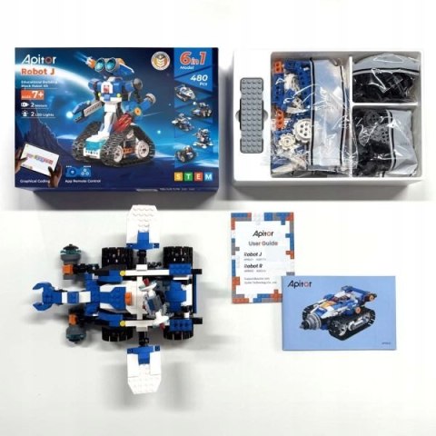 VisionBot Robot J Zestaw Edukacyjny Klocki Programowanie 6w1 Scratch STEM