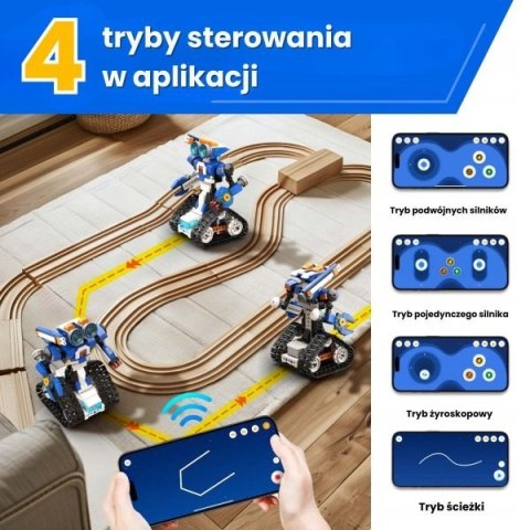 VisionBot Robot J Zestaw Edukacyjny Klocki Programowanie 6w1 Scratch STEM