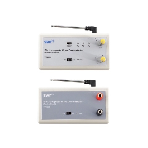 Demonstrator fal elektromagnetycznych, zestaw do doświadczeń z propagacji fal elektromagnetycznych, sygnałów elektrycznych,