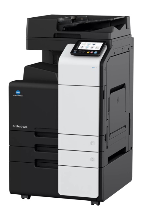 Konica Minolta bizhub 328i, nowa monochromatyczna kserokopiarka A3 32 str./min z DF, DK, duplex, skanowaniem sieciowym i tonerem