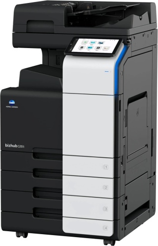 Konica Minolta bizhub C301i + DF-632 + DK-516 + tonery TN-328 CMYK – kolorowa kserokopiarka A3