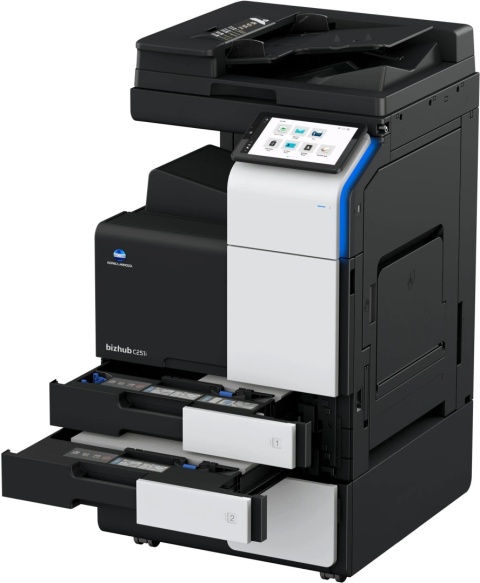 Konica Minolta bizhub C301i + DF-632 + DK-516 + tonery TN-328 CMYK – kolorowa kserokopiarka A3