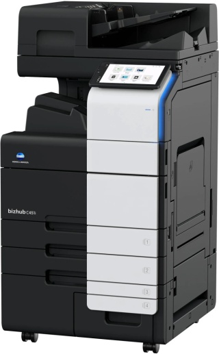 Konica Minolta bizhub C451i + DF-714 + DK-516 + OT-513 + tonery TN-626 CMYK – kolorowa kserokopiarka A3