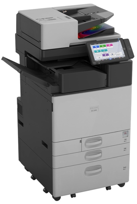 RICOH IM C3010 – nowa kolorowa kserokopiarka A3 30 str., ARDF, duplex, skanowaniem sieciowym, szafka, komplet tonerów startowych