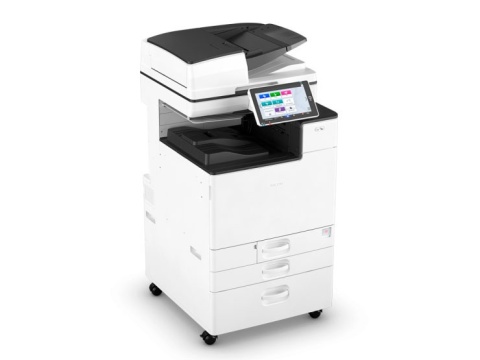 RICOH IM C3500 wielofunkcyjne, kolorowe urządzenie drukujące z prędkością 35 str./min. A4 z sortowaniem i zszywaniem wydruków