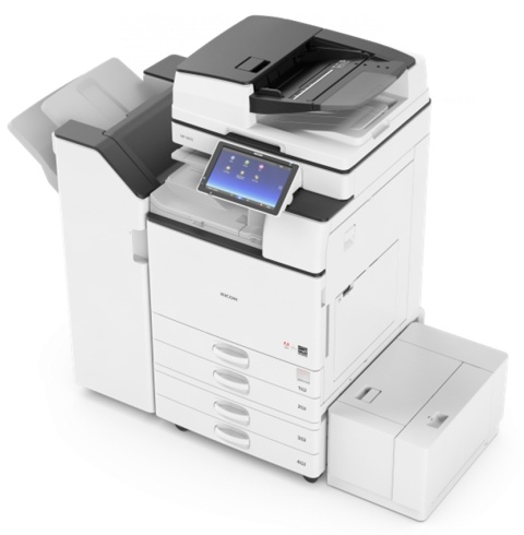 RICOH MP 2555 poleasingowa – kserokopiarka A3 25 str./min z ARDF, duplexem, skanowaniem sieciowym, 2 x 550 ark., szafka.