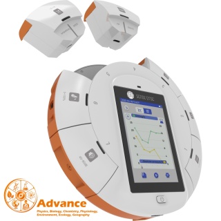 SenseDisc Pro Advanced, GPS, akcelerometr, barometr, wysokościomierz plus 22 moduły i sondy do przedmiotów przyrodniczych