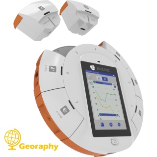 SenseDisc Pro Geografia, GPS, akcelerometr, barometr, wysokościomierz plus 11 modułów i sond pomiarowych do geografii