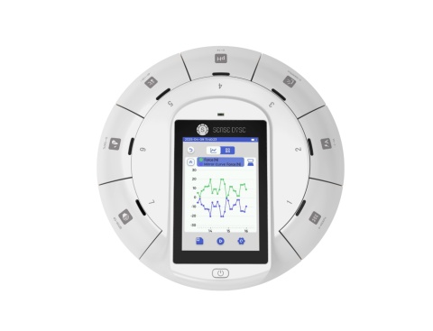 SenseDisc Pro - stacja bazowa, wyświetlacz 3.5", komunikacja USB lub Bluetooth, GPS, akcelerometr, barometr, wysokościomierz