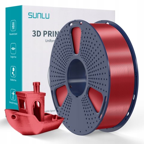 Sunlu Filament Silk PLA+ Red 1000g