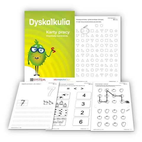 Dyskalkulia – 157 kart pracy do terapii trudności matematycznych i rozwoju myślenia operacyjnego