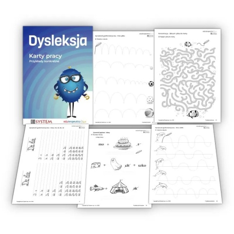 Dysleksja – 184 karty pracy do terapii czytania, pamięci, koncentracji i funkcji językowych