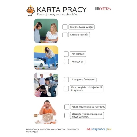 Eduterapeutica Lux Kompetencje emocjonalno-społeczne. Szkoła – trening emocji i relacji