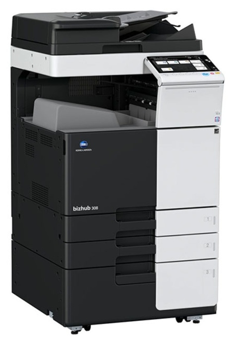 Konica Minolta bizhub C308 +DF-629 +DK510 – wydajne centrum obsługi dokumentów A3 w formule Dzierżawy–Najmu