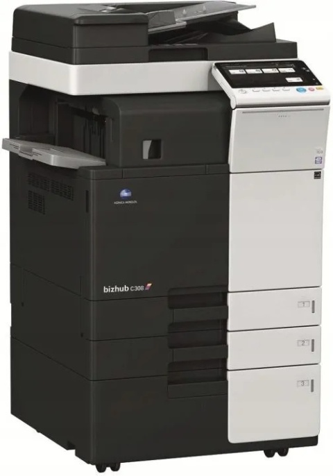 Konica Minolta bizhub C308 +DF-629 +DK510 – wydajne centrum obsługi dokumentów A3 w formule Dzierżawy–Najmu