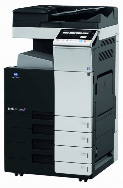 Konica Minolta bizhub C308 +DF-629 +DK510 – wydajne centrum obsługi dokumentów A3 w formule Dzierżawy–Najmu