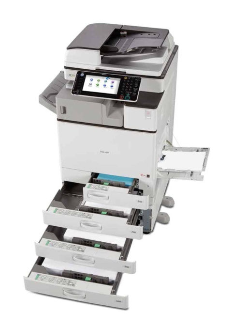 RICOH MP C3003SP, ARDF, DUPLEX, 4x550 +100 arkuszy – wydajne centrum obsługi dokumentów A3/SRA3 w formule Dzierżawy–Najmu