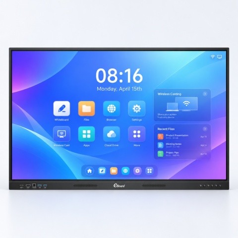 eBoard VD 8616A Essentiale 86″ – monitor interaktywny 4K UHD, Google EDLA, Android 16, PhET, 40 punktów dotyku