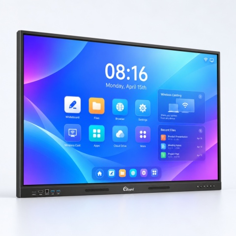 eBoard VD 8616A Essentiale 86″ – monitor interaktywny 4K UHD, Google EDLA, Android 16, PhET, 40 punktów dotyku