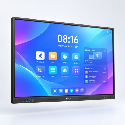 eBoard VD 8616A Essentiale 86″ – monitor interaktywny 4K UHD, Google EDLA, Android 16, PhET, 40 punktów dotyku
