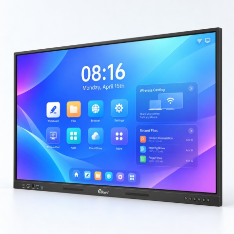 eBoard VD 8616A Essentiale 86″ – monitor interaktywny 4K UHD, Google EDLA, Android 16, PhET, 40 punktów dotyku