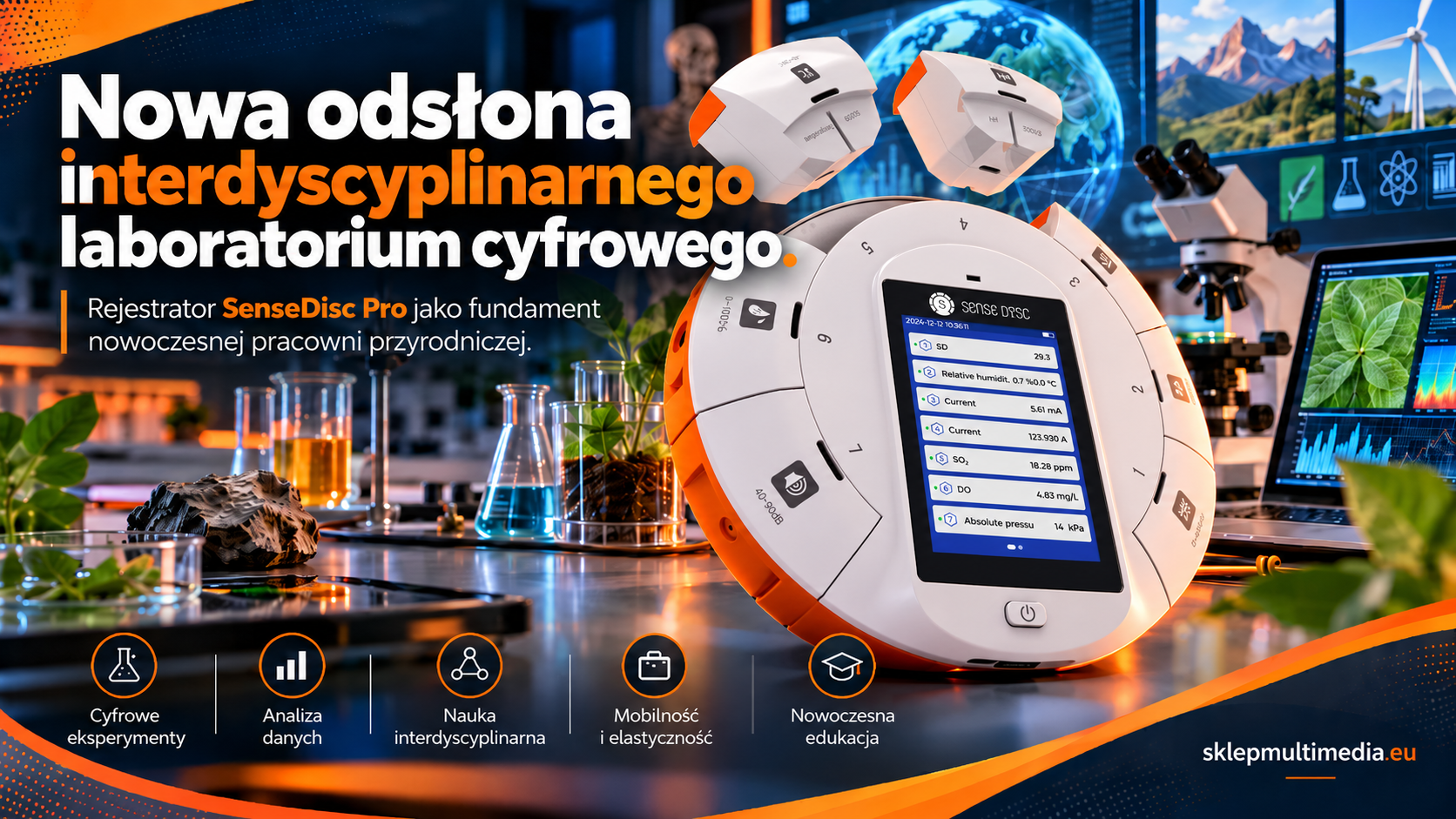 Nowa odsłona interdyscyplinarnego laboratorium cyfrowego. Rejestrator SenseDisc Pro jako fundament nowoczesnej pracowni przyrodniczej